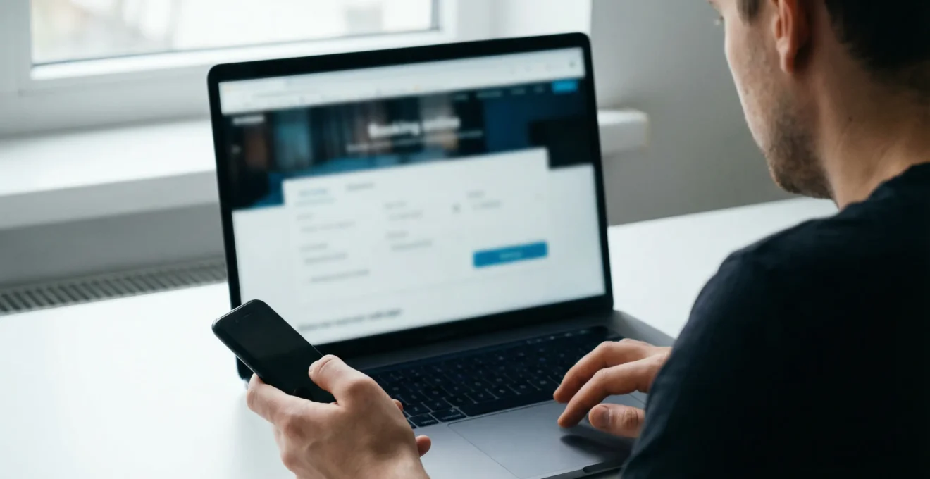 Réservation traversée ferry en ligne sur ordinateur